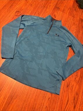 Under Armour Men's Teal Quarter-Zip Performance Pullover